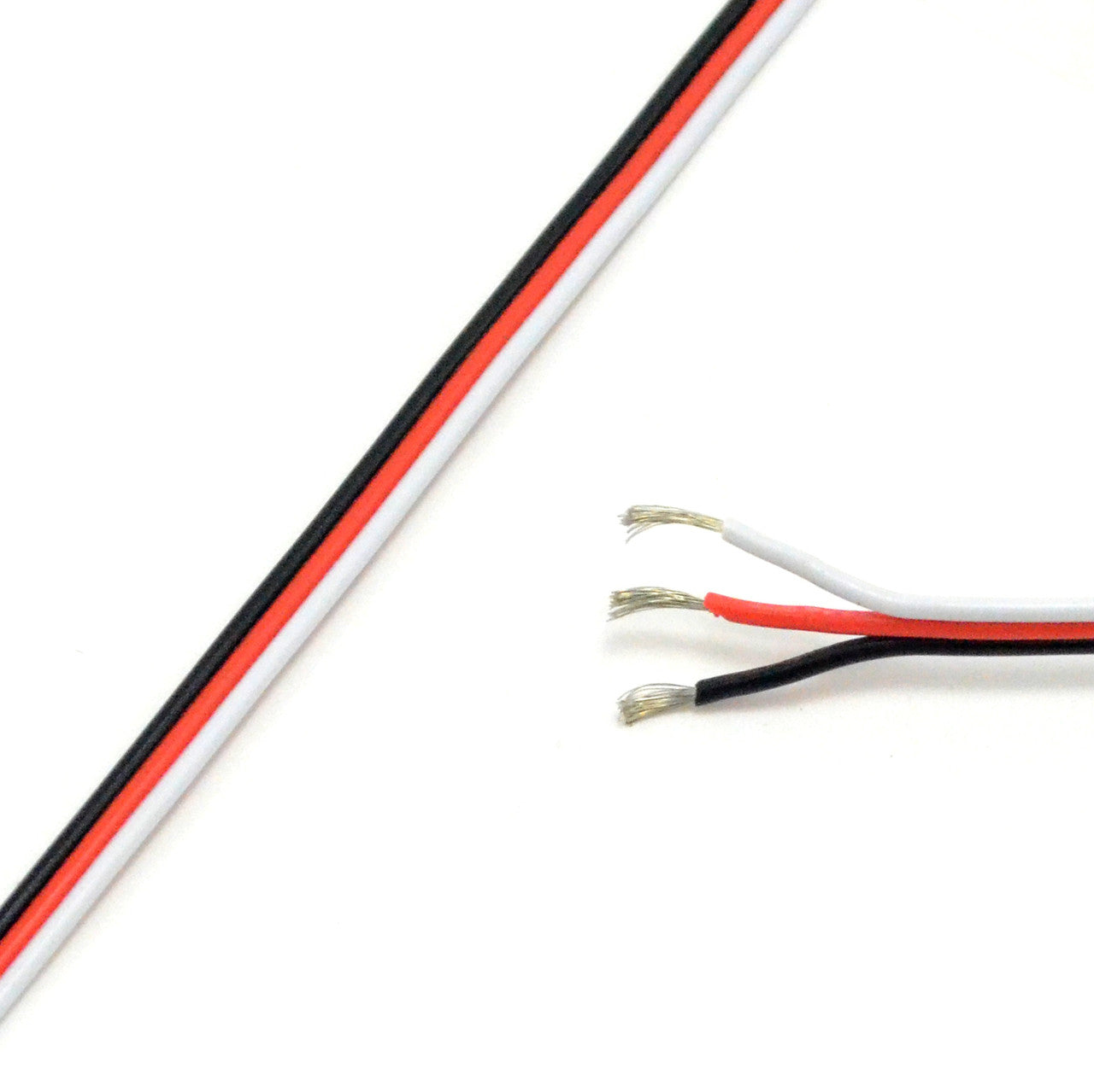 Servo cable 3 x 0,33 mm / 1 m flat (FUTABA) black/red/white