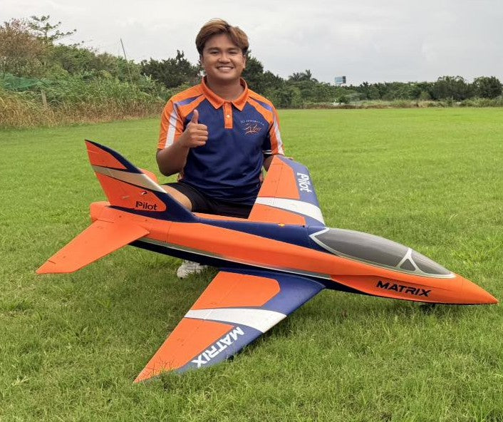 Pilot-RC Foam Matrix EDF 90mm orange/blue