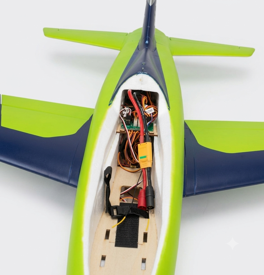 Pilot-RC Foam Matrix EDF 90mm green/blue