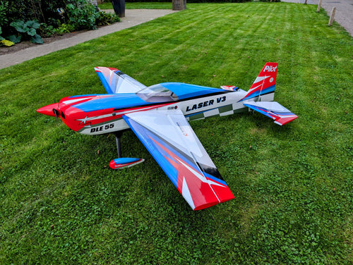 Pilot RC Laser 88 inch 2.23m aerobatic RC vliegtuig
Pilot RC Laser 88 3D modelvliegtuig voor 50cc setup
