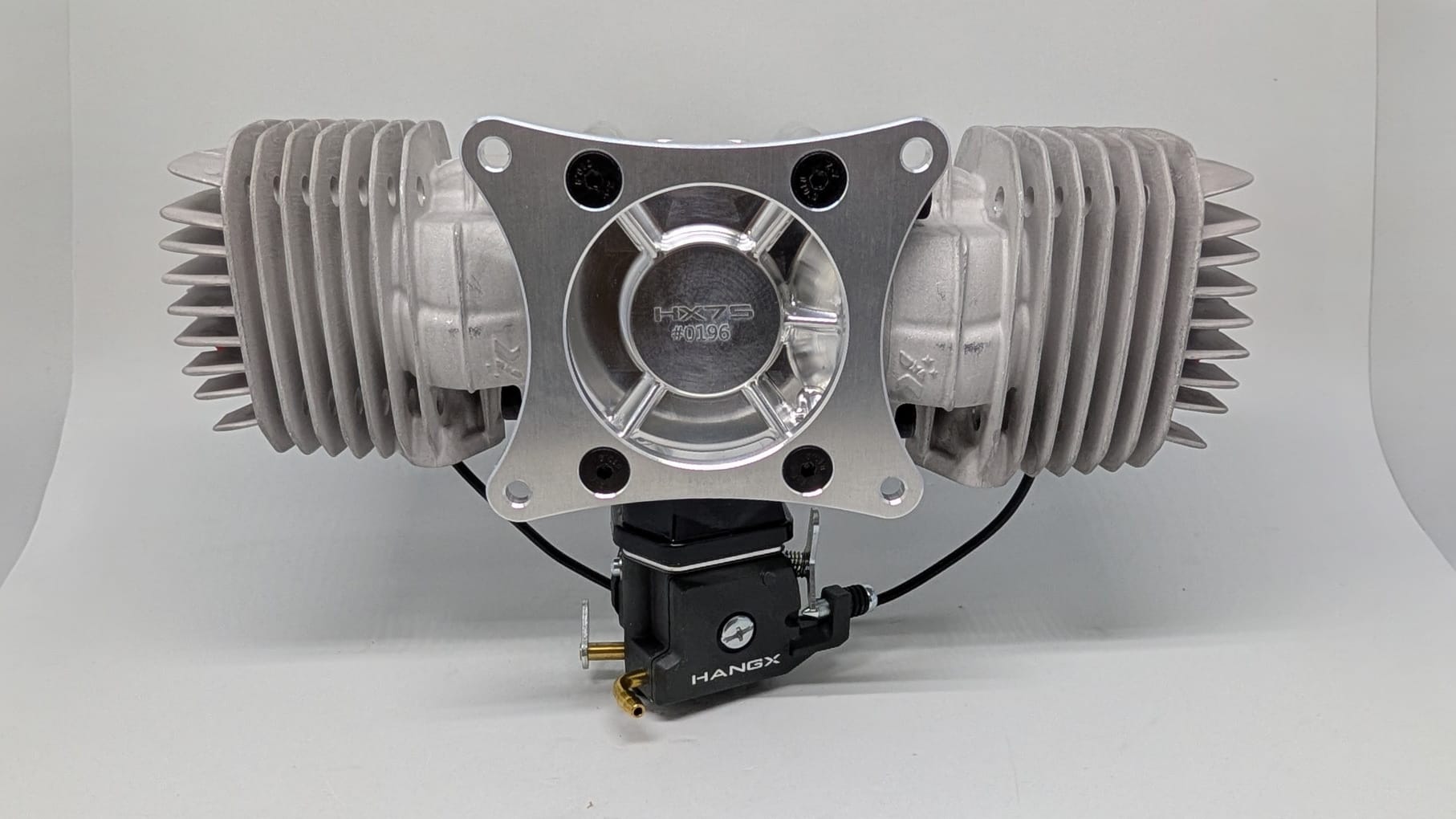 HANGX HX75 twin 74cc two stroke engine