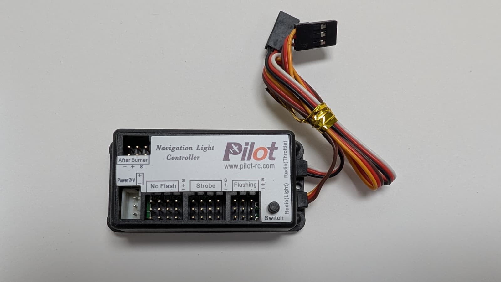 Système d'éclairage à l'échelle pour pilote RC — pour un avion à réaction F-16 à l'échelle 3,0 m (1/5)