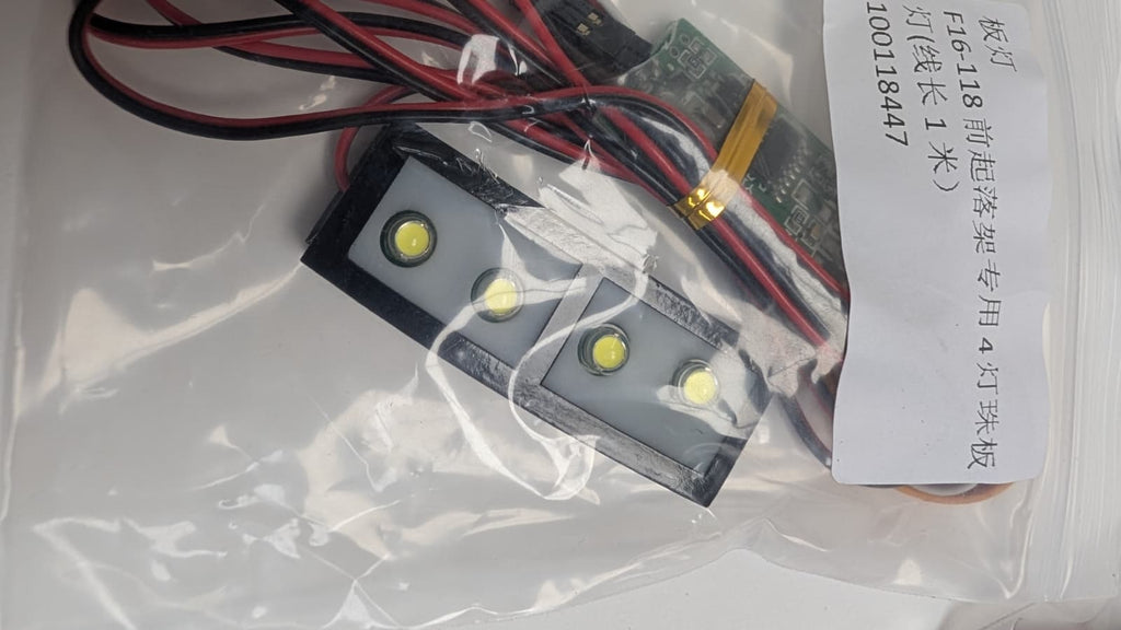 Système d'éclairage à l'échelle pour pilote RC — pour un avion à réaction F-16 à l'échelle 3,0 m (1/5)