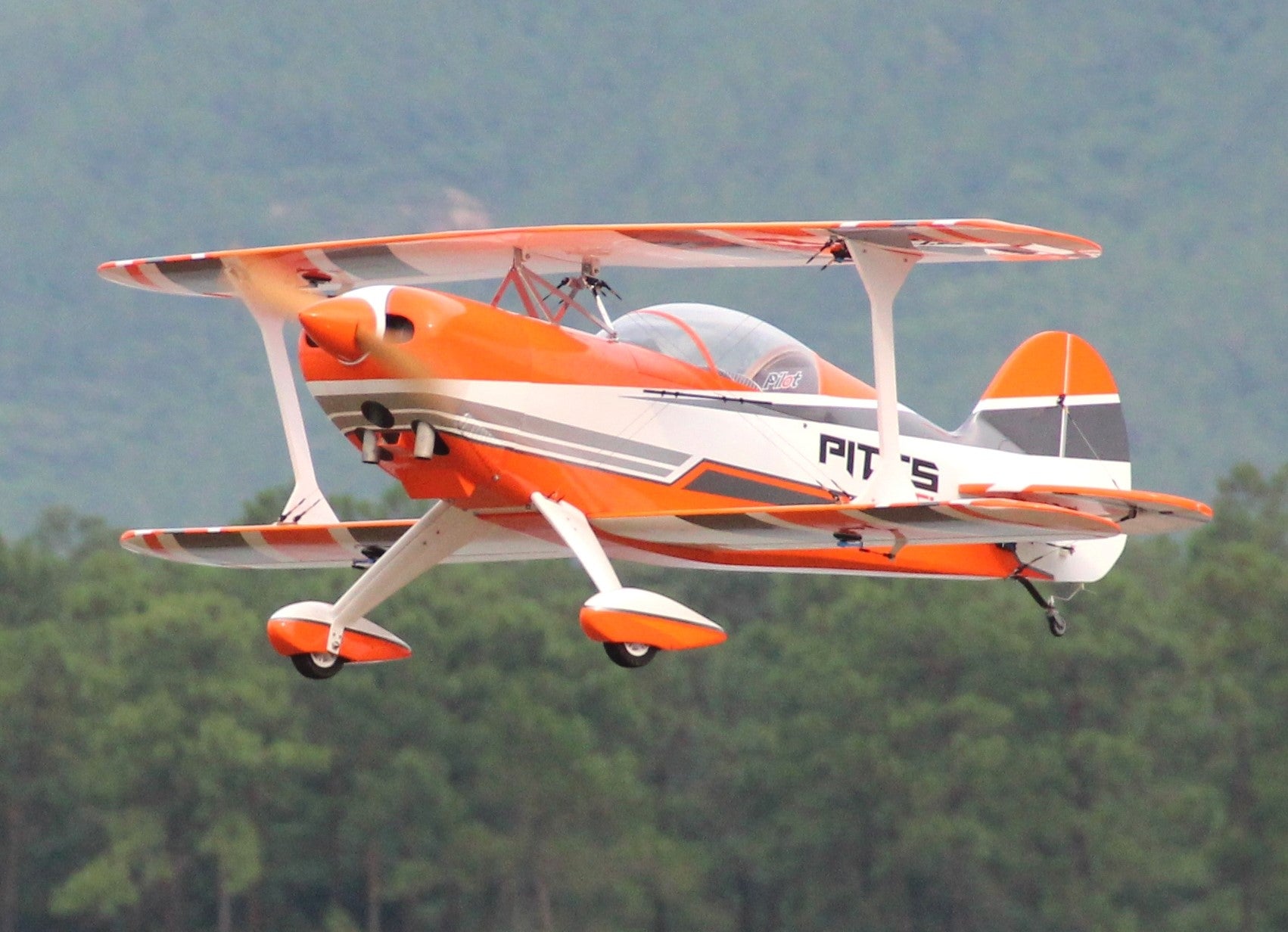 Pilot rc Pitts S2B 87" 01 orange/white