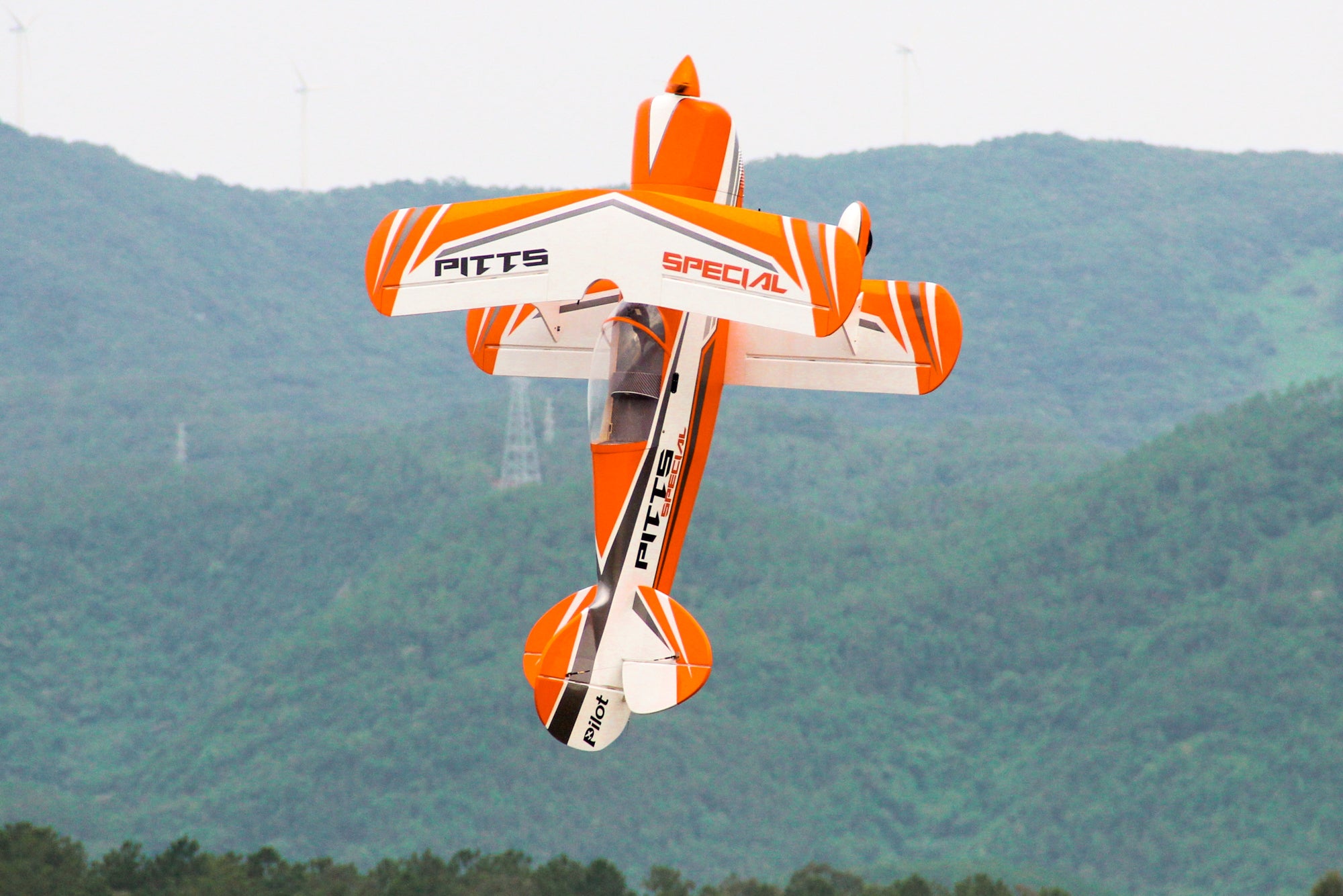 Pilot rc Pitts S2B 87" 01 orange/white