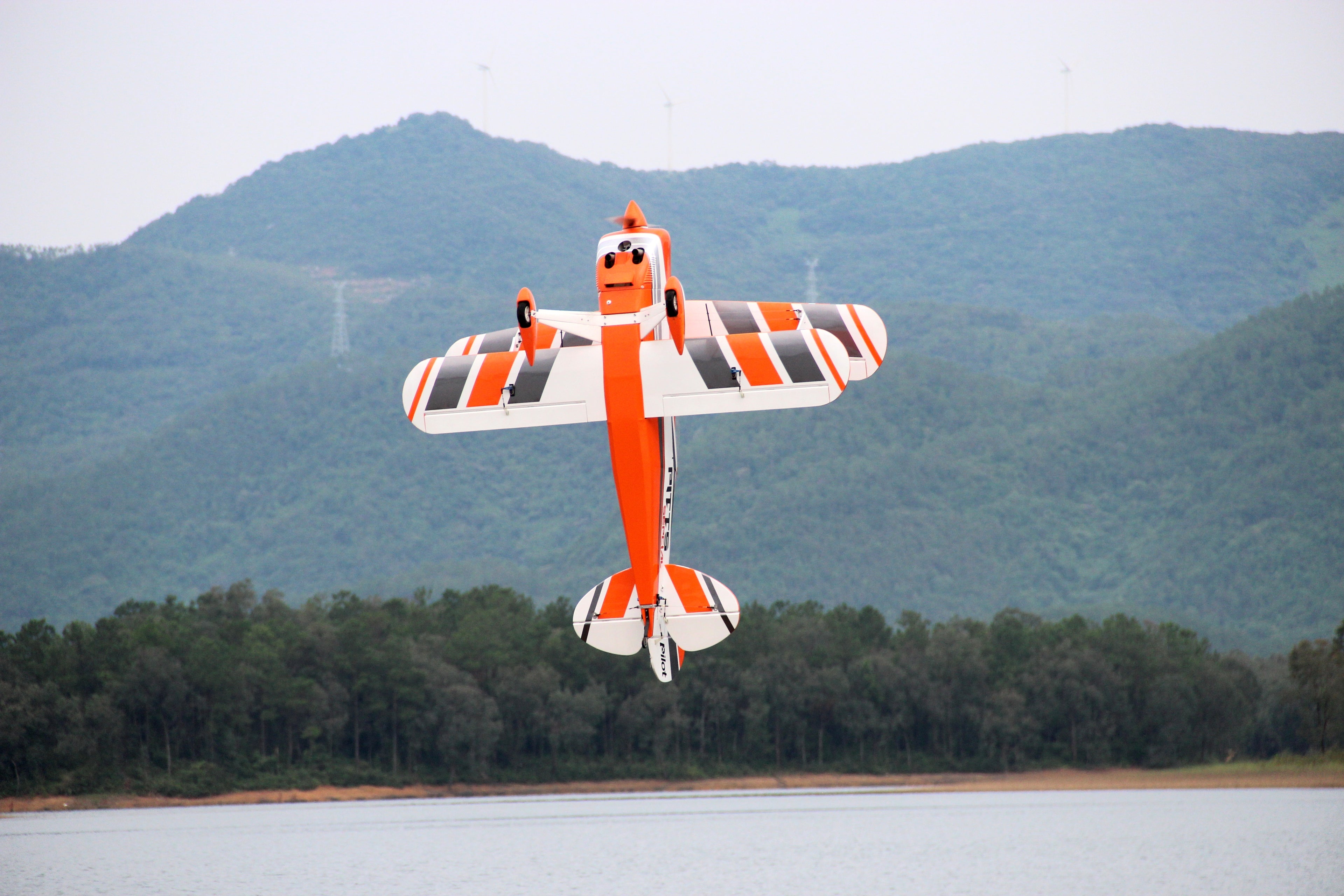 Pilot rc Pitts S2B 87" 01 orange/white