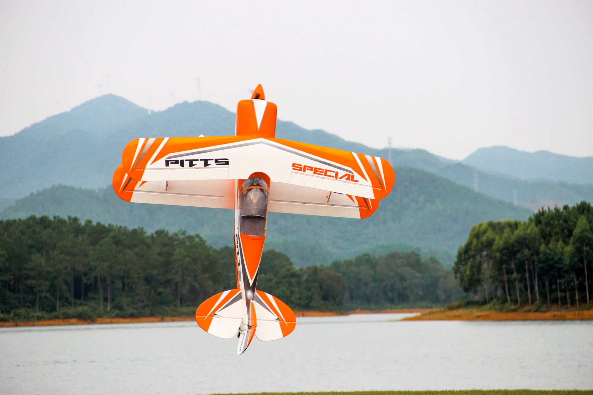 Pilot rc Pitts S2B 87" 01 orange/white