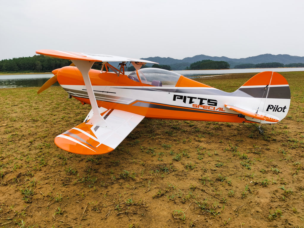 Pilot rc Pitts S2B 87" 01 orange/white