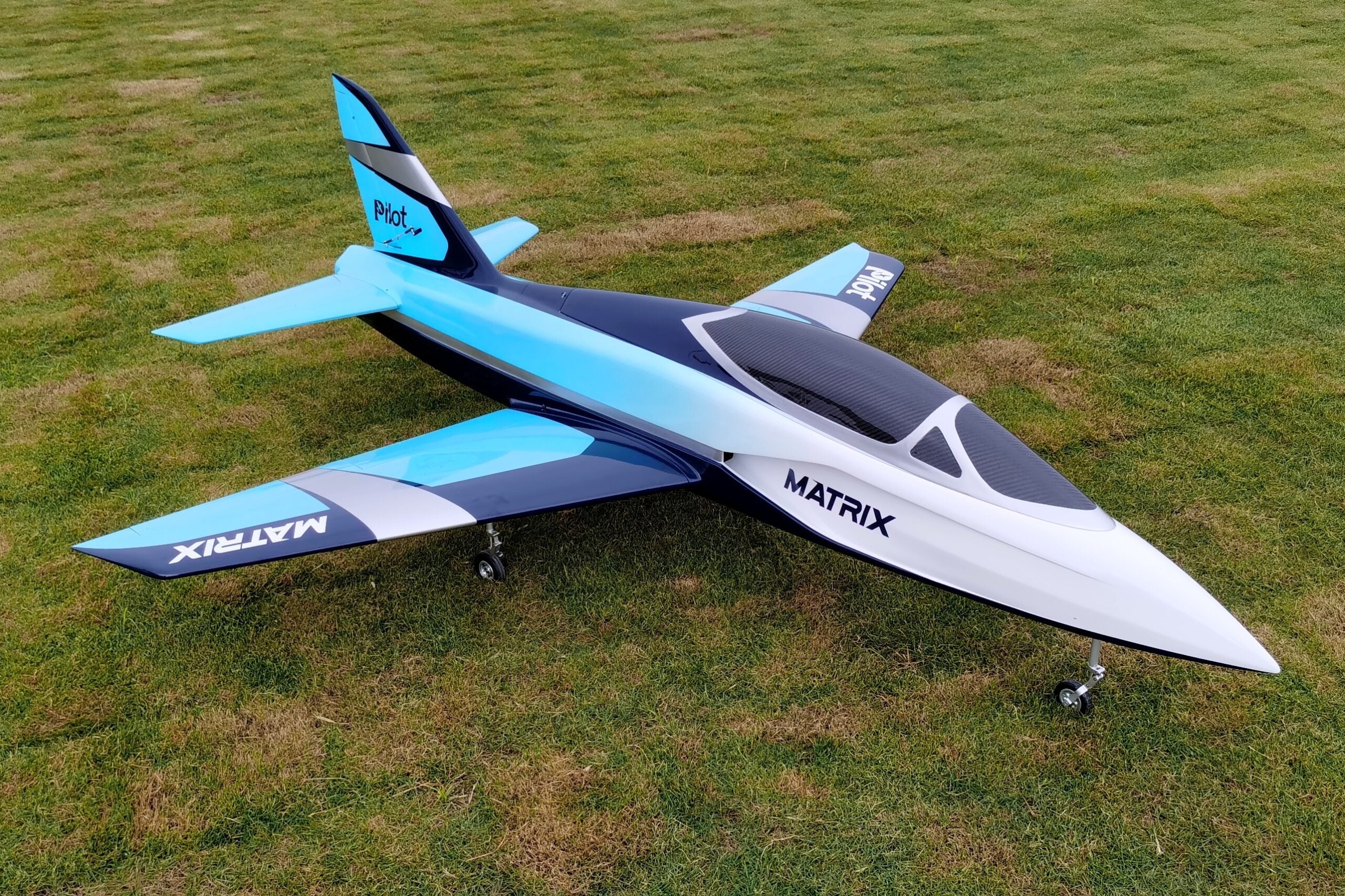 Pilot rc 2.2m Matrix incl retracts 01 white/blue