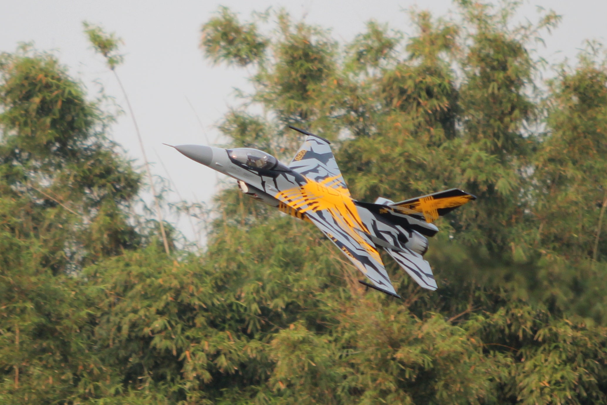 Pilot rc 1/5 F16 3.06m incl retracts X Tiger scheme