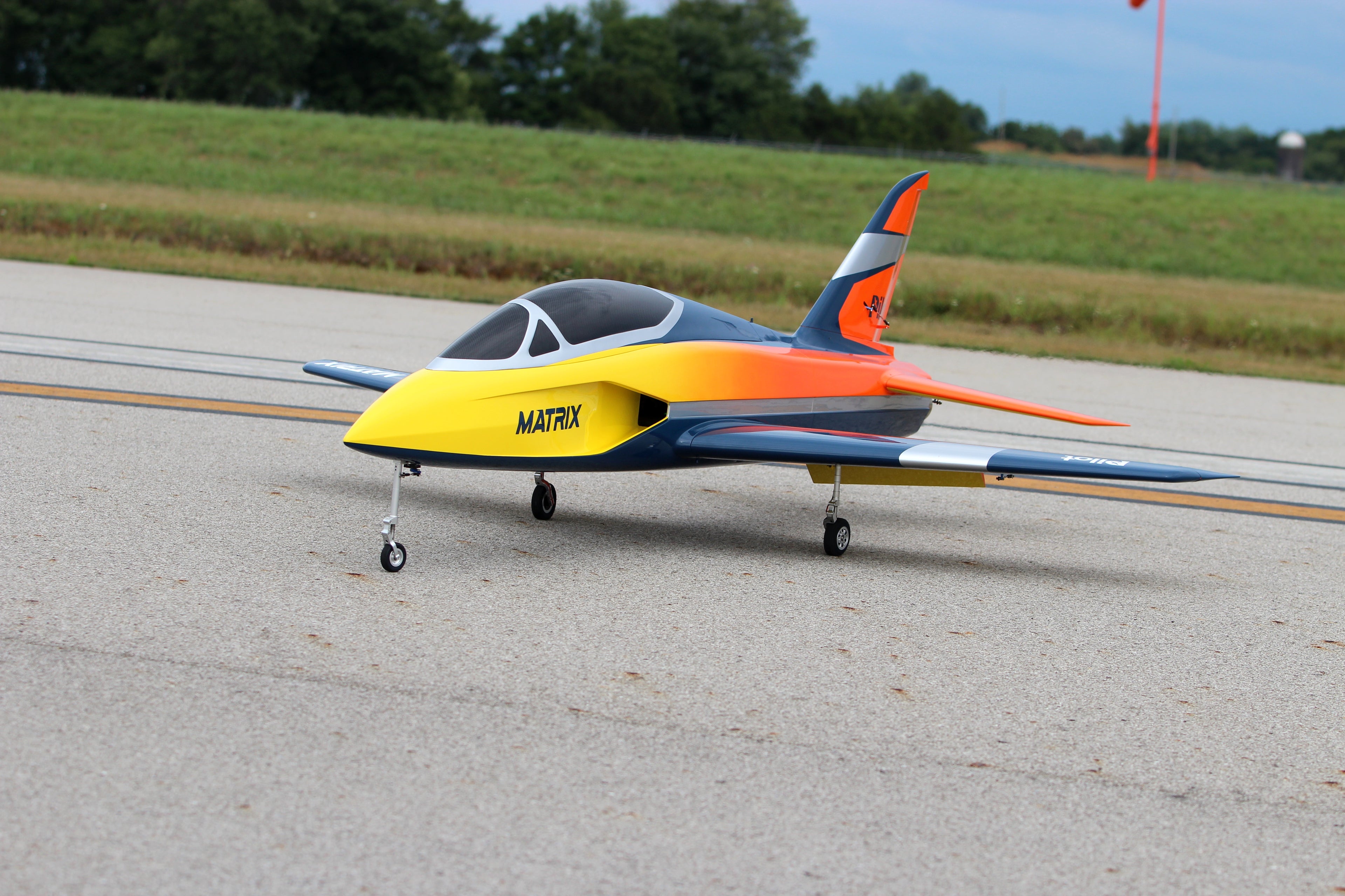 Pilot rc 2.8m Matrix incl retracts 02 orange/yellow/blue