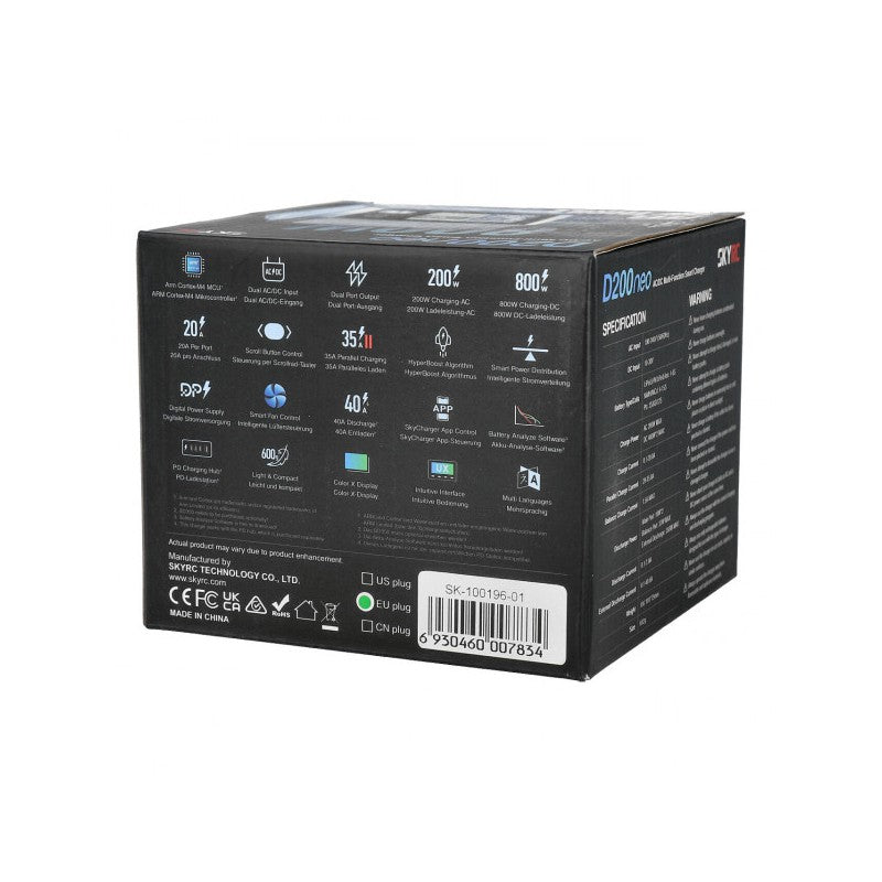 D200 Neo Duo AC/DC charger (AC 200W - DC 2x400W)