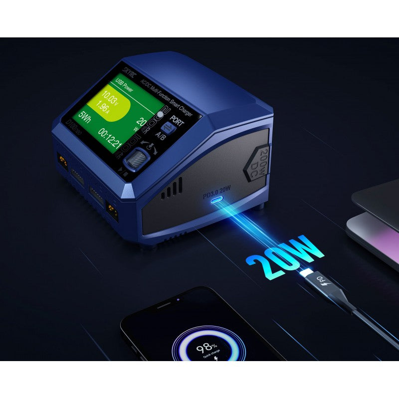 D100 Neo Duo AC/DC charger (AC max 100w total - DC 2x100w)