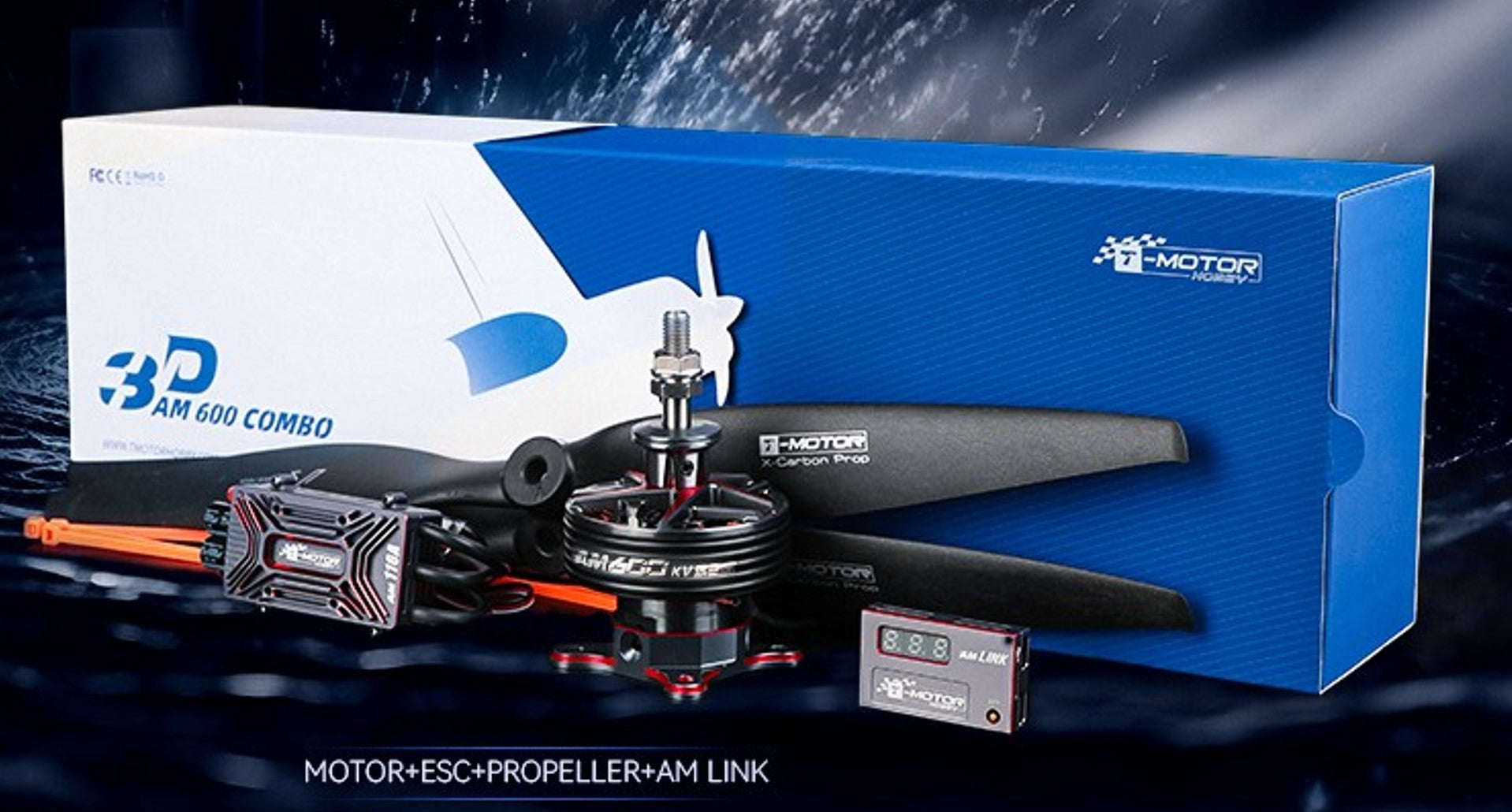T-Motor AM600 combo 555KV+AM116A +AM Link+T16x8 prop