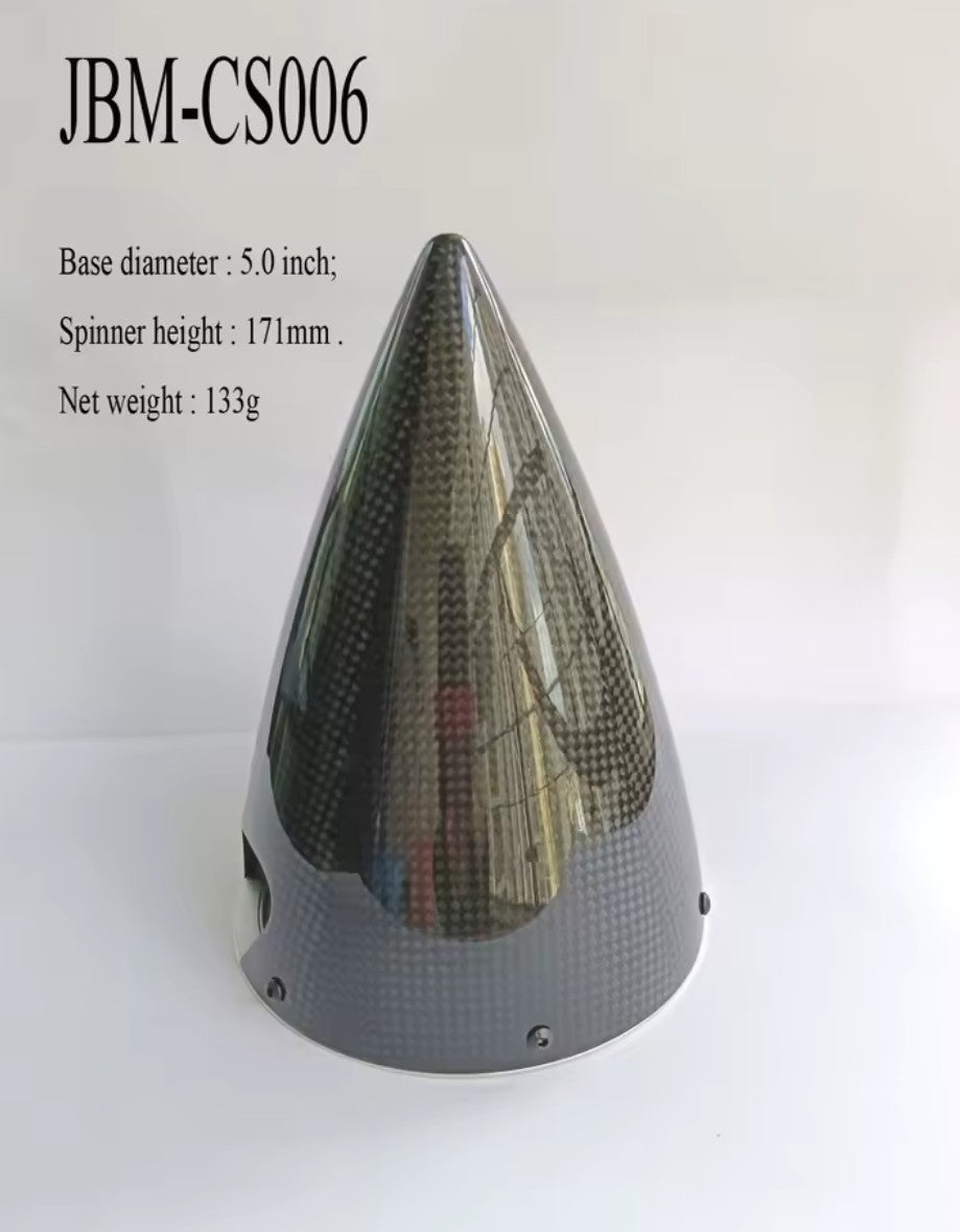5" 125mm 2 Blades carbon fiber spinner