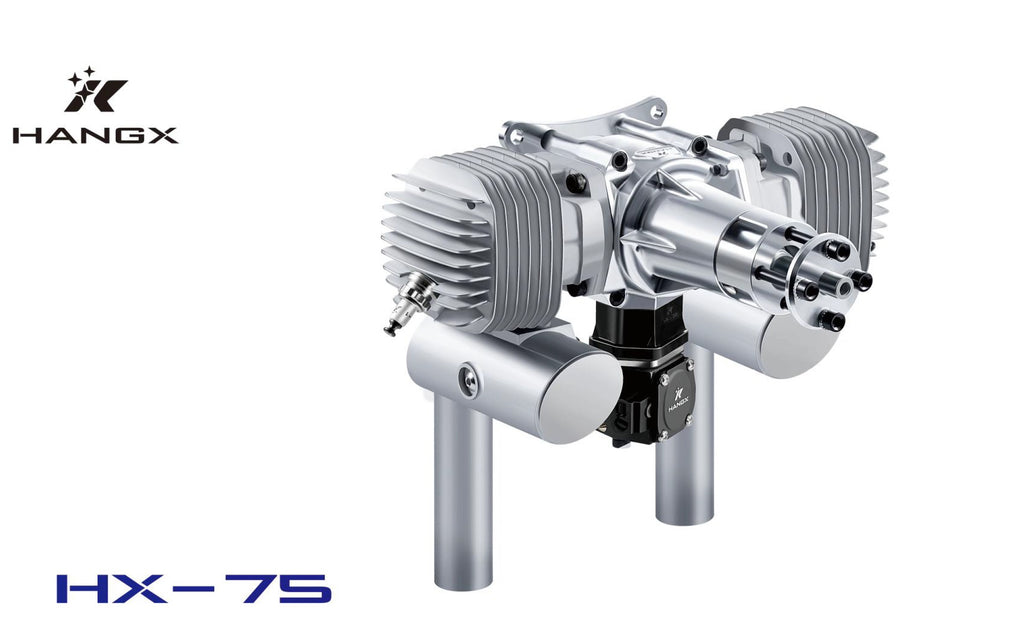 HANGX HX75 twin 74cc two stroke engine