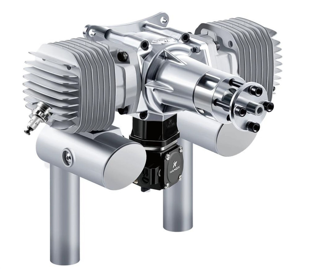 HANGX HX75 twin 74cc two stroke engine