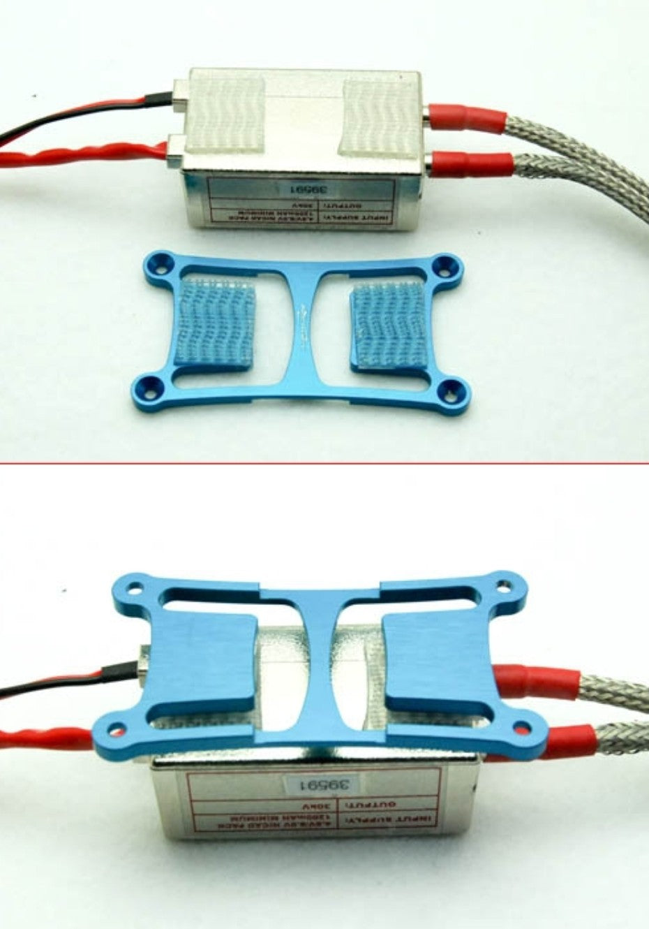 Secraft ignition mount plate blue