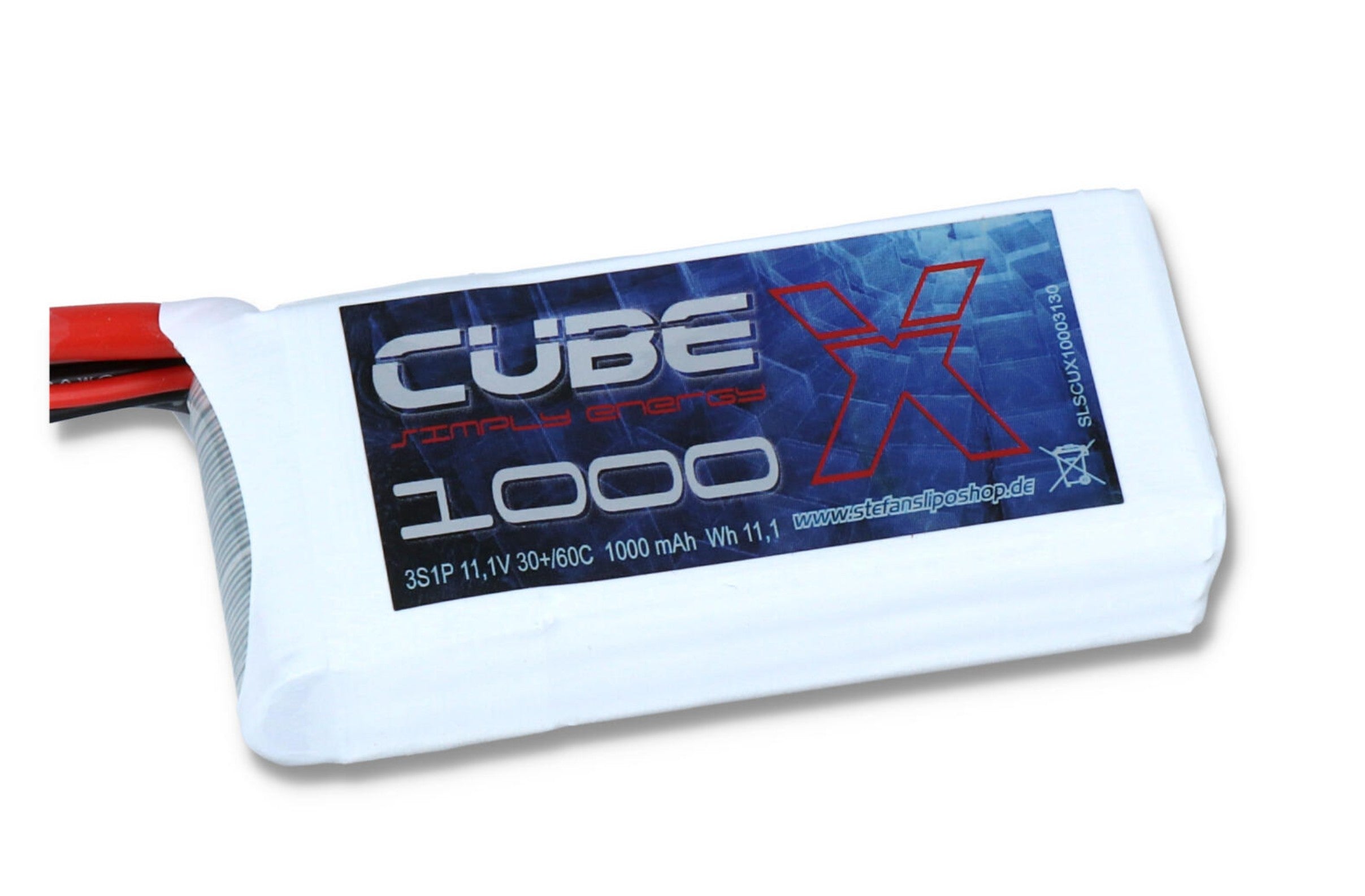 SLS X-CUBE 1000mAh 3S1P 11,1V 30C/60C