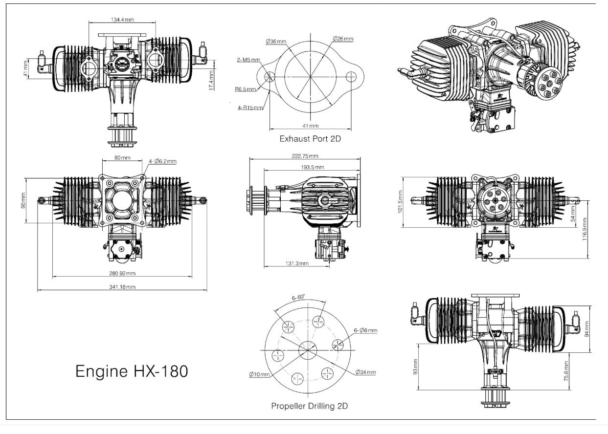 HANGX HX165cc Zweitaktmotor