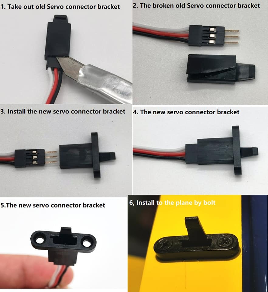 Pilot rc Servo connector bracket 10pcs