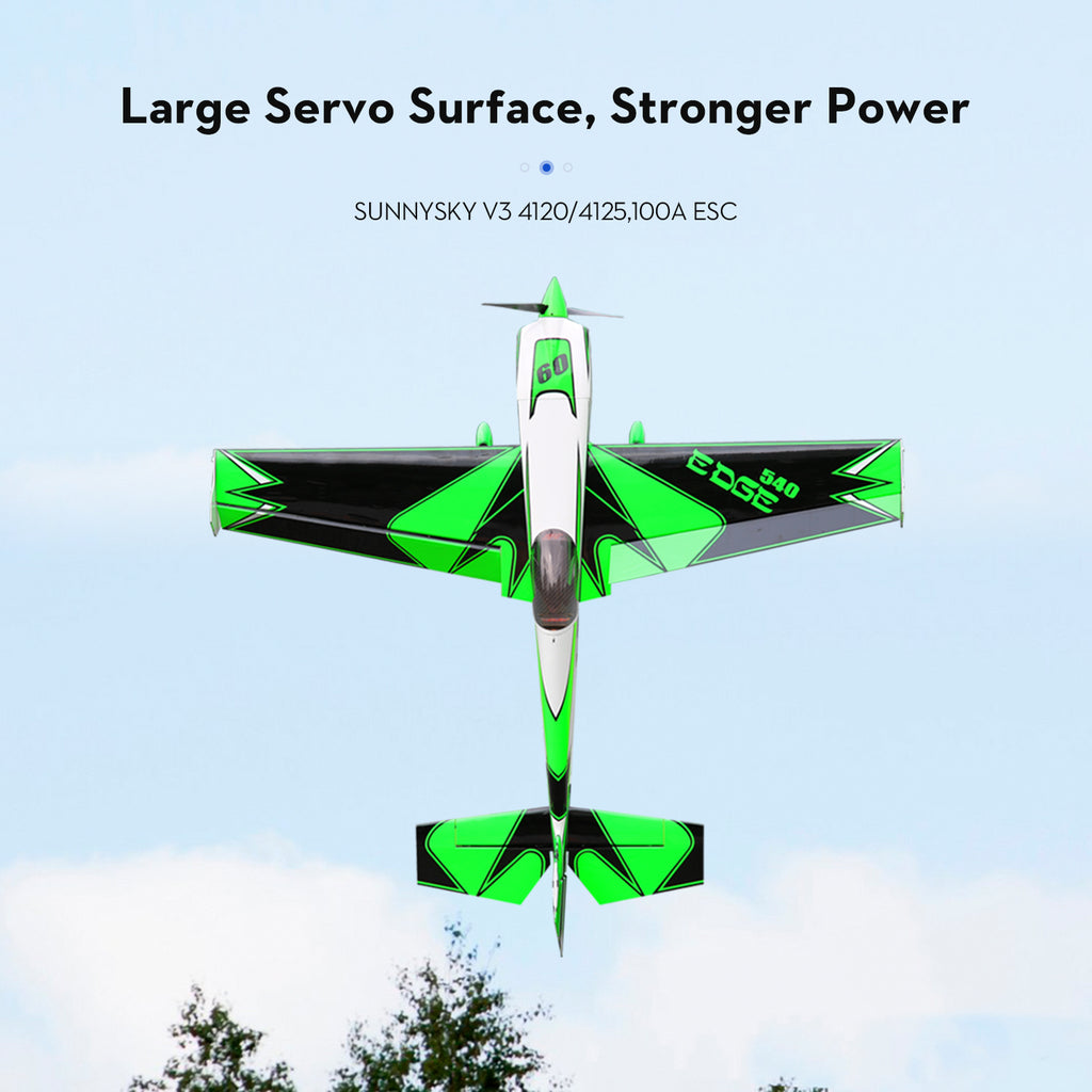 OMP Hobby 60" Edge 540 green Kevlar Reinforced power combo