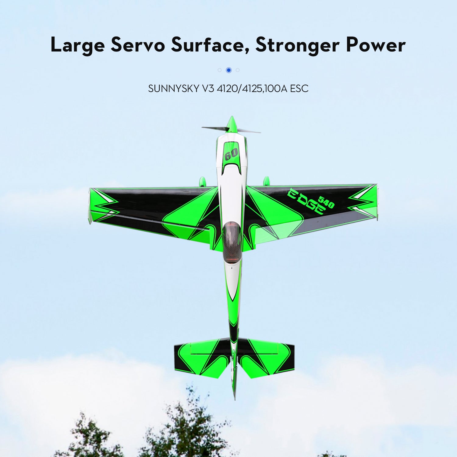 OMP Hobby 60" Edge 540 green Kevlar Reinforced power combo