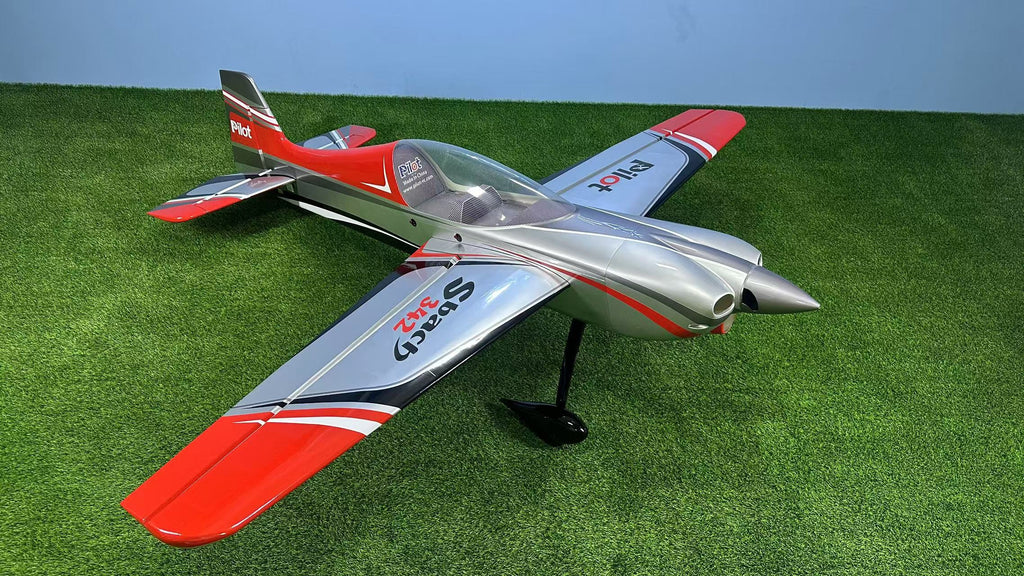 Pilot rc Sbach V2 75" 1.90m 11 red/silver