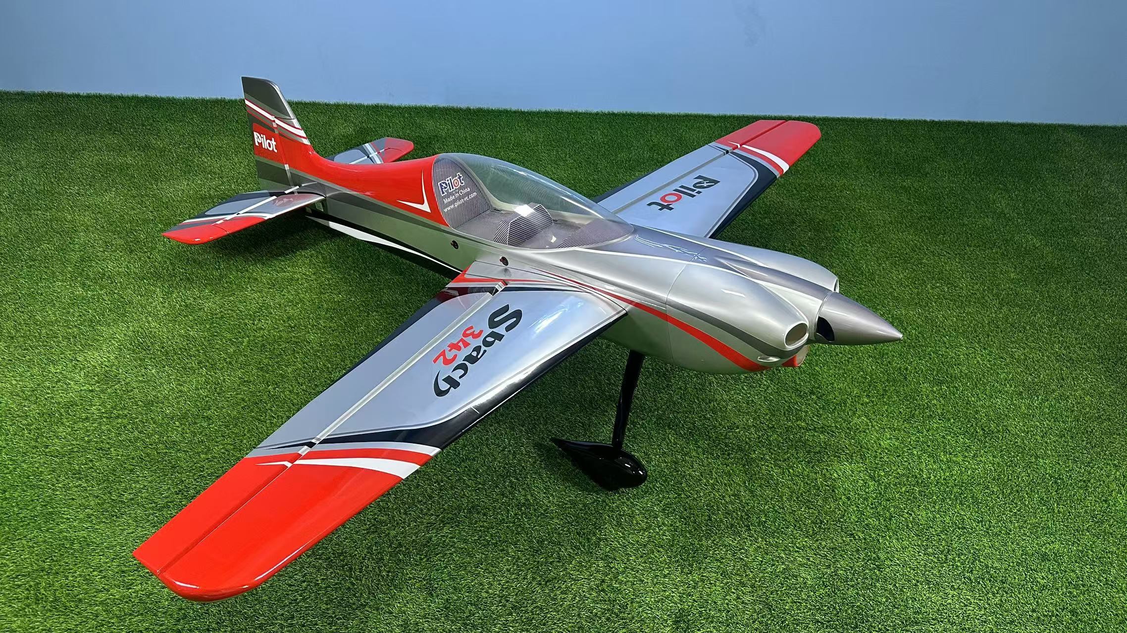 Pilot rc Sbach V2 90" 2.29m 11 red/silver