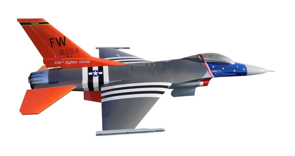 Pilot rc 1/8 F16 1.81m (71.3′′) incl retracts 04