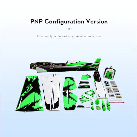 OMP Hobby 60" Edge 540 green Kevlar Reinforced power combo