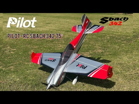 Pilot rc Sbach V2 75" 1.90m 11 red/silver