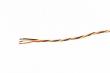 Servo cable 3 x 0,33 mm / 1 m twisted (HITEC) red/black/yellow