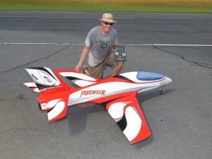 Pilot rc 2.2m Predator jet 14, retracts,air trap,tail pipe.