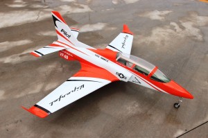 Pilot rc 1.8m Viper jet 07 orange, retracts,air trap,tail pipe.