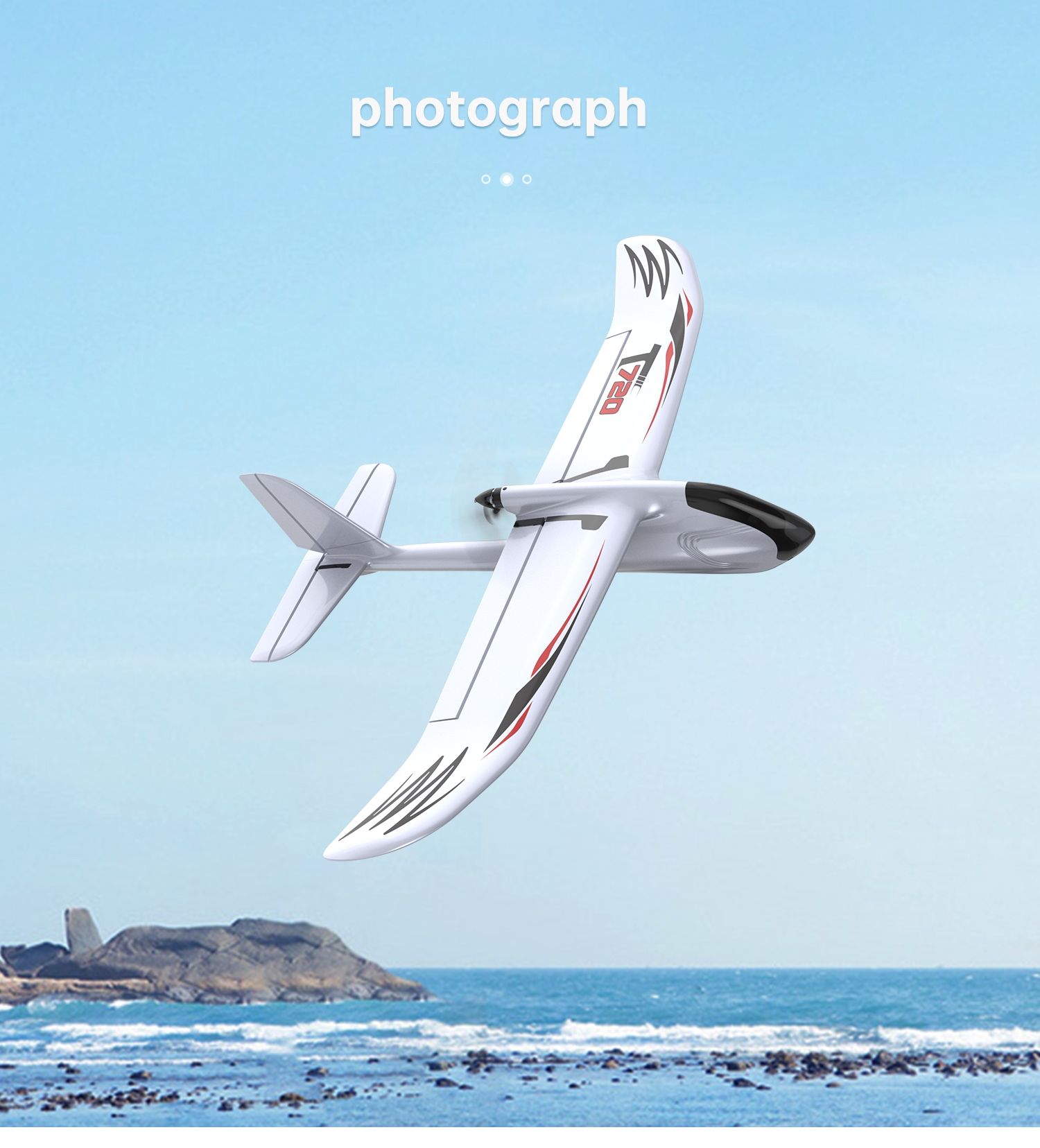 OMPHOBBY T720 RC Plane RTF 6Axis Gyro Stabilizer RC beginner Airplane rcplanes